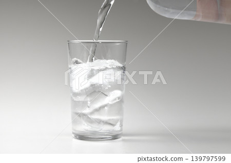 Bottled water and a glass Bottled water and a glass 139797599