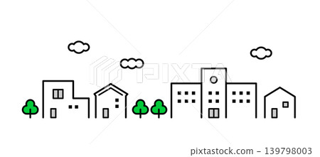 Streetscape vector graphics Streetscape vector graphics 139798003