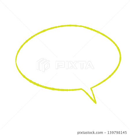Speech bubble only, light green line art, hand-drawn style, transparent oval background (bottom right), transparent background illustration. Speech bubble only, light green line art, hand-drawn style, transparent oval background (bottom right), transparent background illustration. 139798145