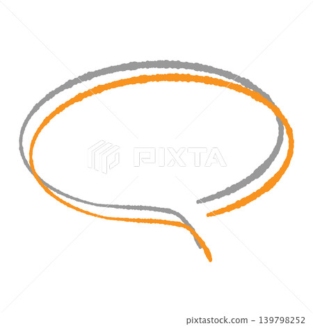 Speech bubble only, orange line art, gray shadow, hand-drawn style, transparent background, oval shape (bottom right) Speech bubble only, orange line art, gray shadow, hand-drawn style, transparent background, oval shape (bottom right) 139798252