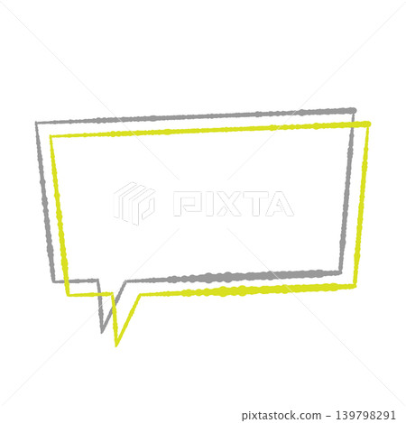 Speech bubble only, light green line art, gray shadow, hand-drawn style, transparent background, rectangular shape (bottom left), transparent background illustration. Speech bubble only, light green line art, gray shadow, hand-drawn style, transparent background, rectangular shape (bottom left), transparent background illustration. 139798291