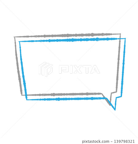 Speech bubble only, blue line art, gray shadow, circular shape, transparent background, transparent background illustration. Speech bubble only, blue line art, gray shadow, circular shape, transparent background, transparent background illustration. 139798321