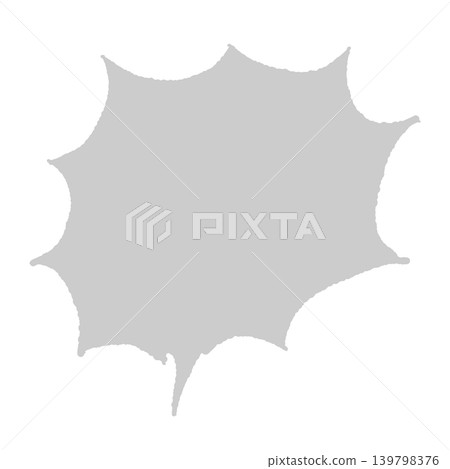 Speech bubble, solid gray, silhouette, hand-drawn style, transparent background, jagged shout (bottom left), illustration. Speech bubble, solid gray, silhouette, hand-drawn style, transparent background, jagged shout (bottom left), illustration. 139798376