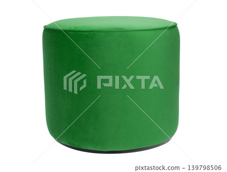 Modern green velvet round footstool ottoman Modern green velvet round footstool ottoman 139798506