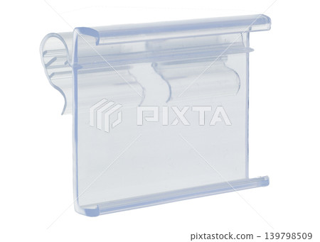 Clear plastic retail shelf price tag holder Clear plastic retail shelf price tag holder 139798509