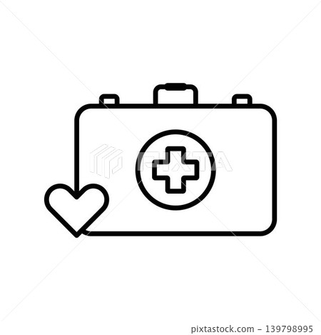 Medical kit icon vector Medical kit icon vector 139798995