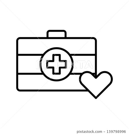 Medical kit icon vector Medical kit icon vector 139798996