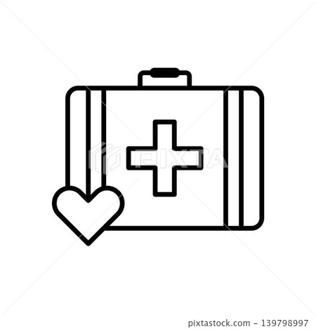 Medical kit icon vector Medical kit icon vector 139798997