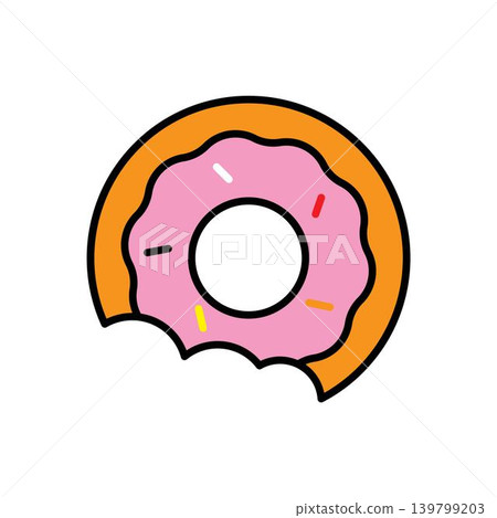 Doughnut icon vector design templates 139799203