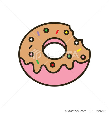 Doughnut icon vector design templates 139799206