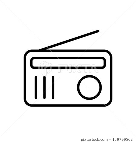 Radio icon vector design templates 139799562