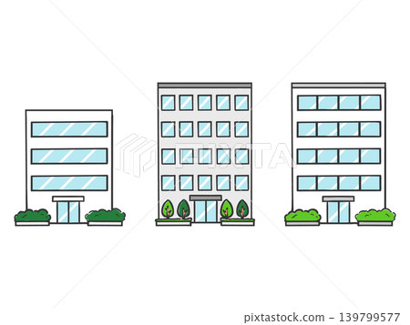 Various building and company illustration set (vector) Various building and company illustration set (vector) 139799577