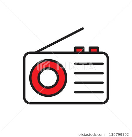 Radio icon vector design templates Radio icon vector design templates 139799592