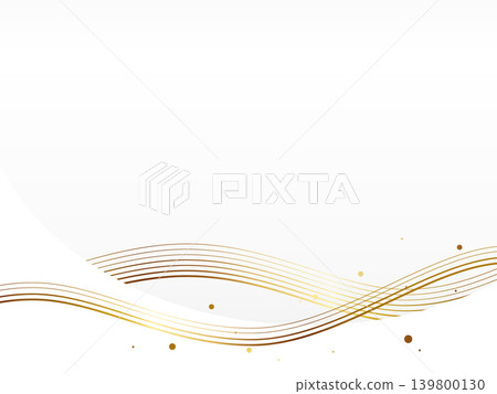A sophisticated background of abstract lines and particles; horizontal orientation; white and gold. A sophisticated background of abstract lines and particles; horizontal orientation; white and gold. 139800130