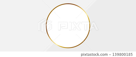 高品質圓形相框背景橫幅 - 白色和金色 高品質圓形相框背景橫幅 - 白色和金色 139800185