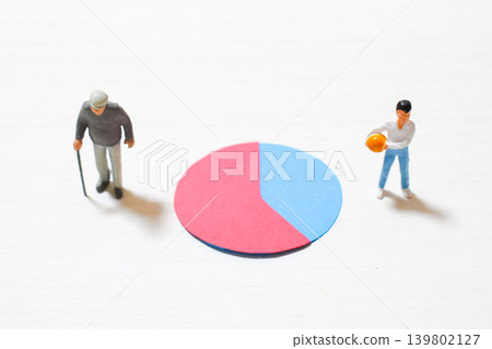 Image of declining birthrate and aging population Image of declining birthrate and aging population 139802127
