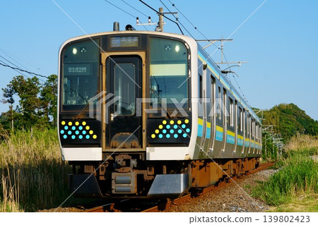 E131 series running on the Tomiura straight section E131 series running on the Tomiura straight section 139802423