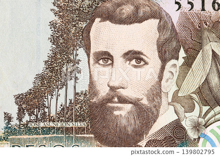 Jose Asuncion Silva a closeup portrait from Colombian money Jose Asuncion Silva a closeup portrait from Colombian money 139802795