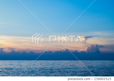 Taiwan, Lanyu - A panoramic view of Dongqing Bay in 2026, Dalu tribe's traditional pin boat station on Etuushi Beach Taiwan, Lanyu - A panoramic view of Dongqing Bay in 2026, Dalu tribe's traditional pin boat station on Etuushi Beach 139803525