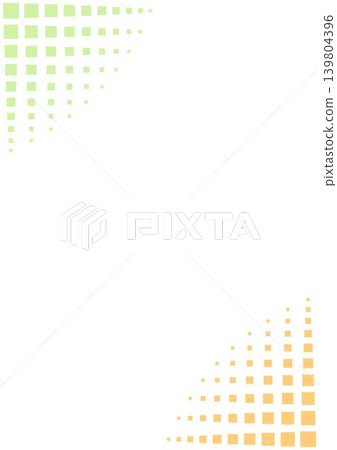Vertical background with an orange and green dot gradient frame. 139804396