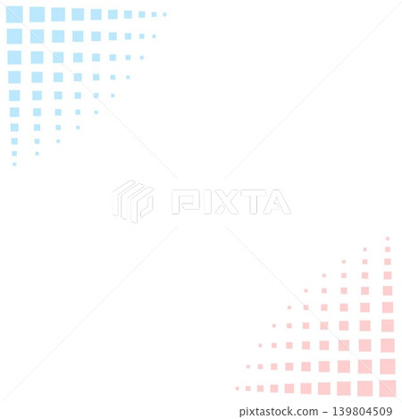 Square background with a light blue and pink dot gradient border. Square background with a light blue and pink dot gradient border. 139804509