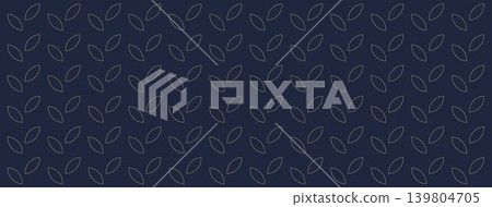 Dark Blue Seamless Pattern with Overlapping Leaf Shapes Dark Blue Seamless Pattern with Overlapping Leaf Shapes 139804705