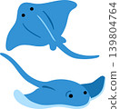 Simplified Illustration of a Stingray 139804764