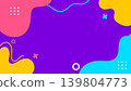 Colorful Abstract Design with Organic Shapes and Vibrant Backgrounds for Creative Projects 139804773