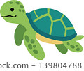 turtle, sea creature, reptile 139804788
