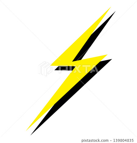 Simple lightning illustration 139804835