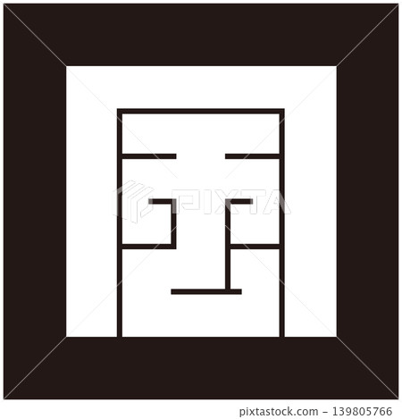 Family crest - Square character - Wind (kaze) 139805766