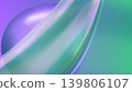 Liquid wave flowing across a gradient background, creating a soft abstract pattern with iridescent holographic colors for vibrant or minimal artistic layouts 139806107