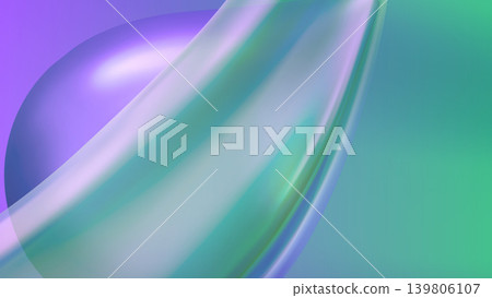 Liquid wave flowing across a gradient background, creating a soft abstract pattern with iridescent holographic colors for vibrant or minimal artistic layouts Liquid wave flowing across a gradient background, creating a soft abstract pattern with iridescent holographic colors for vibrant or minimal artistic layouts 139806107