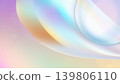 Abstract holographic waves creating a pastel iridescent background 139806110