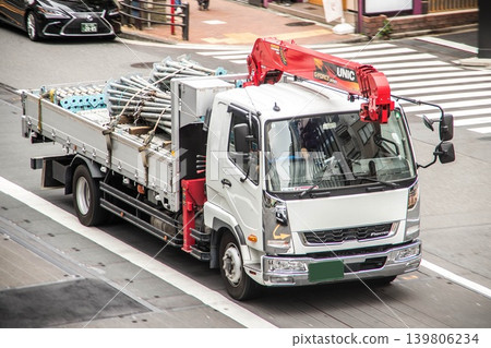 Truck with crane Truck with crane 139806234