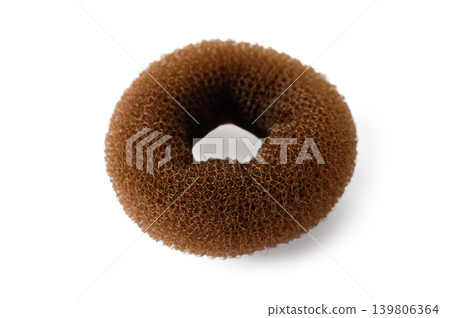 Elegant Brown Hair Bun Shaper for Voluminous Hairstyles Elegant Brown Hair Bun Shaper for Voluminous Hairstyles 139806364