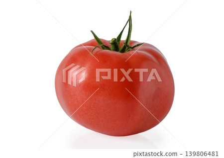 Red Juicy Tomato Isolated on White Background Red Juicy Tomato Isolated on White Background 139806481