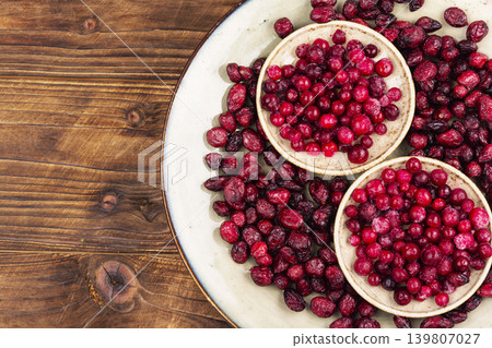 Healthy Cranberry Assortment with Frozen and Dried Berries Healthy Cranberry Assortment with Frozen and Dried Berries 139807027
