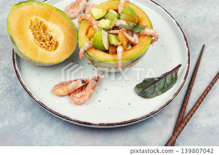 Fresh seafood salad for healthy eating Fresh seafood salad for healthy eating 139807042