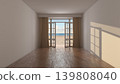 Empty Room With Open Doors To Beach And Ocean View 139808040