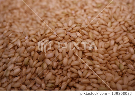 Close-up of Brown Rice Grains 139808083