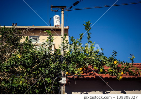 Detail of a building facade 139808327