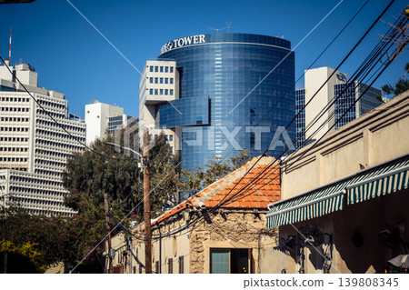 Detail of a building facade 139808345