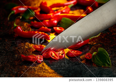 Heap of red hot chili peppers. Heap of red hot chili peppers. 139808395