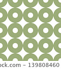 Seamless pattern. Ring or donut. Vector 139808460