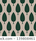 Seamless geometric pattern with green leaf Vector. 139808461