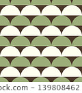 Seamless geometric pattern. Semicircle. Vector. 139808462