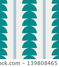 Seamless geometric pattern. Semicircle. Palm. Vector. 139808465