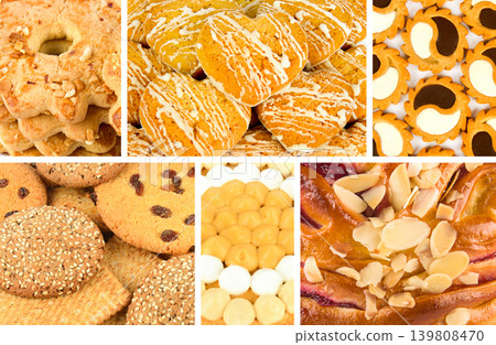 Delicious Homemade Cookies and Pastry Assortment 139808470