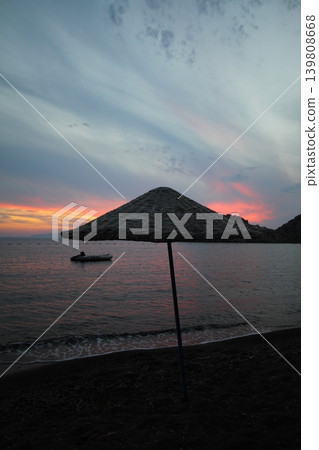 Seaside town of Turgutreis and spectacular sunsets Seaside town of Turgutreis and spectacular sunsets 139808668